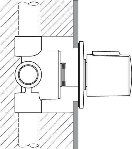 Ideal Standard Ceratherm 100 Mehrwegeventil UP Bausatz 2 Chrom – Aufputz-Montage