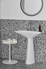 Ideal Standard Säulenwaschtisch Tipo-Z 740x470x900 mm Schwarz mit 3 Hahnlöchern und Überlauf
