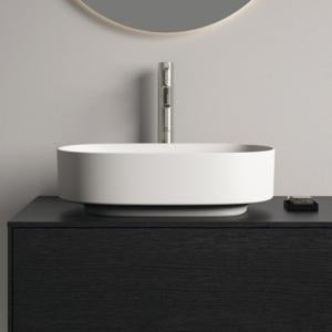 Ideal Standard Aufsatzwaschtisch Linda-X 450x380x130 mm Weiß – Keramik ohne Hahnloch, mit Überlauf