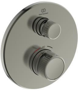 Ideal Standard Brausethermostat UP Ceratherm Navigo 1 Verbraucher Rund Chrom – Unterputz-Thermostat mit Easy-Box