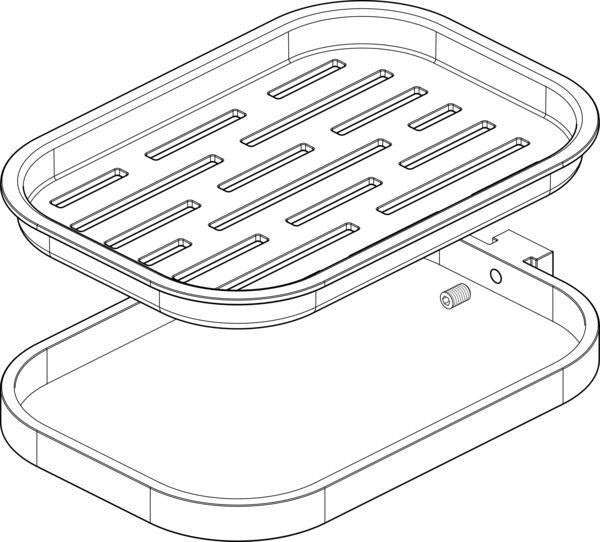 IDEAL STANDARD IS Seifenablage groß Rose – Stilvolle Ablage für Bad und Dusche