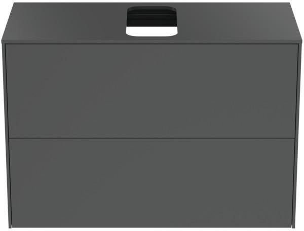 Ideal Standard Conca Waschtischunterschrank Eiche hell 802 mm – 2 Auszüge, Push-Open, wandhängend