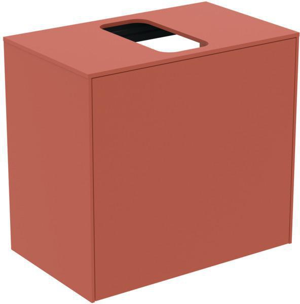 Ideal Standard Conca Waschtischunterschrank Eiche geflammt 602 mm mit Auszug und Push-Open