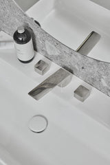 Ideal Standard Conca 3-Loch-Waschtischarmatur Brushed Gold mit Ablaufgarnitur, Ausladung 133 mm