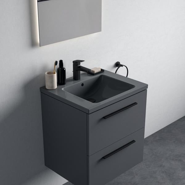 Ideal Standard i.life B Möbelwaschtisch 610 mm Weiß mit Überlauf und 1 Hahnloch
