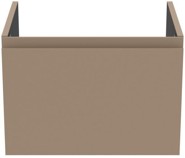 Ideal Standard Finesse Waschtischunterschrank 530 mm, 1 Auszug, Greige matt – Wandhängend mit Softclose
