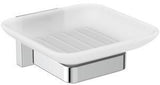 Ideal Standard IOM Cube Seifenschale Chrom – Wandhängend mit Glas-Einsatz