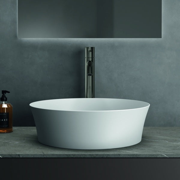 Ideal Standard Ipalyss Aufsatzwaschtisch 400x400mm Seidenweiß ohne Hahnloch ohne Überlauf
