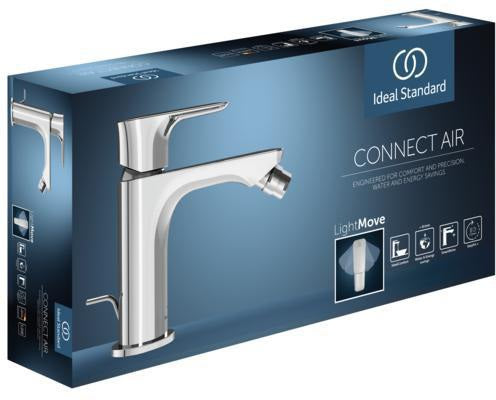 IDEAL STANDARD Bidetarmatur Connect Air 114 mm mit Ablaufgarnitur Chrom