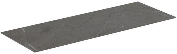 Ideal Standard Waschtischplatte Conca aus Keramik 1002x373x6 mm in Marmor Noir Desir