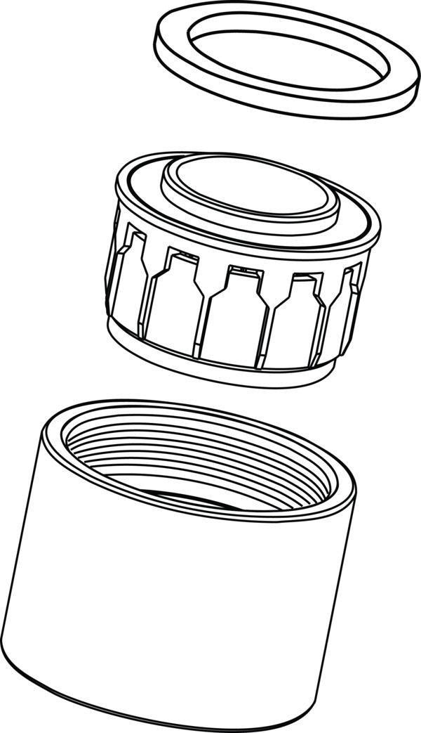 Ideal Standard Alfiere Luftsprudler M22 x 1, 5 l/min, Chrom – Sparsamer Wasserstrahl