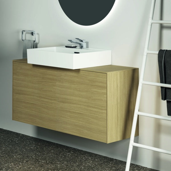 Ideal Standard Handtuchring Conca Cube eckig Brushed Gold – Messing, verdeckte Befestigung