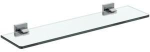Ideal Standard IOM Cube Glasablage 508 mm Chrom – Verdeckte Befestigung, Messingrahmen