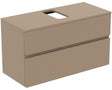 Ideal Standard Finesse Waschtischunterschrank 1002 mm, 2 Auszüge, Greige matt, wandhängend