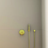 Ideal Standard Idealrain Atelier Stabhandbrause Brushed Gold, 1-Funktion, Antikalk