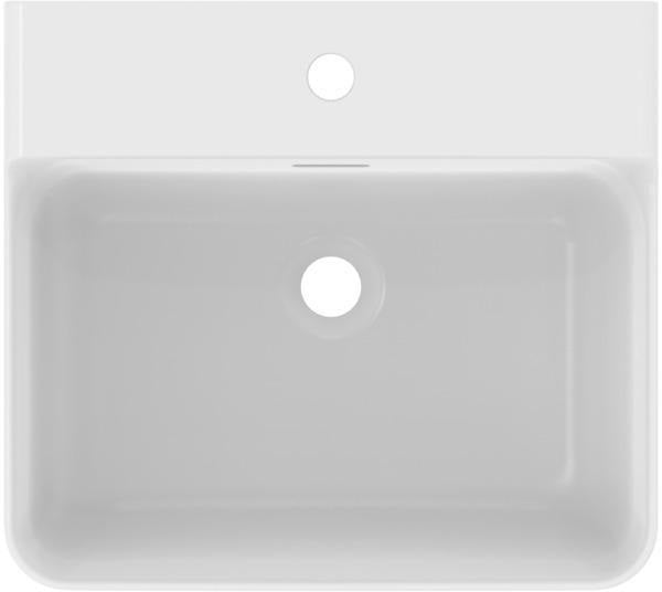 Ideal Standard Conca Aufsatzwaschtisch 500x450x165 mm Weiß 1 Hahnloch mit Überlauf
