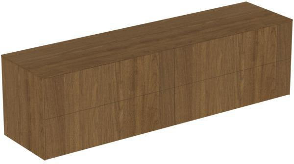 Ideal Standard WT-Unterschrank Conca, 4 Auszüge, ohne Ausschnitt, 1987x505x550 mm, Walnuss Dunkel
