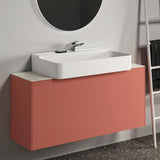Ideal Standard Conca WT-Unterschrank 1200 mm, 1 Auszug, Eiche geflammt, Push-Open, wandhängend