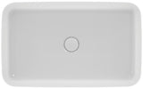 IDEAL STANDARD Ipalyss Schale 650x400x120 mm Seidenweiß – Aufsatzwaschtisch ohne Hahnloch & Überlauf