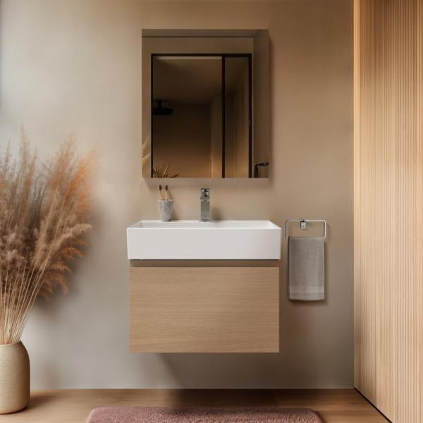 Ideal Standard Handtuchring Conca Cube eckig Brushed Gold – Messing, verdeckte Befestigung
