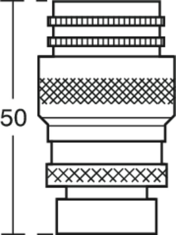 Ideal Standard Ceraplus 2 Schnellkupplung G1/2 Zoll Chrom für Duschschlauch – Metall-Steckkupplung