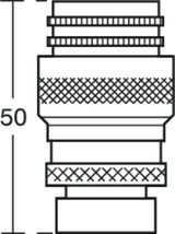 Ideal Standard Ceraplus 2 Schnellkupplung G1/2 Zoll Chrom für Duschschlauch – Metall-Steckkupplung