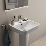Ideal Standard i.life B Waschtisch 500x440mm Weiß mit IdealPlus Beschichtung – 1 Hahnloch, Überlauf, hängend