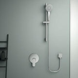 Ideal Standard Idealrain Evo Brausekombination mit 3-Funktionshandbrause Diamond, Chrom