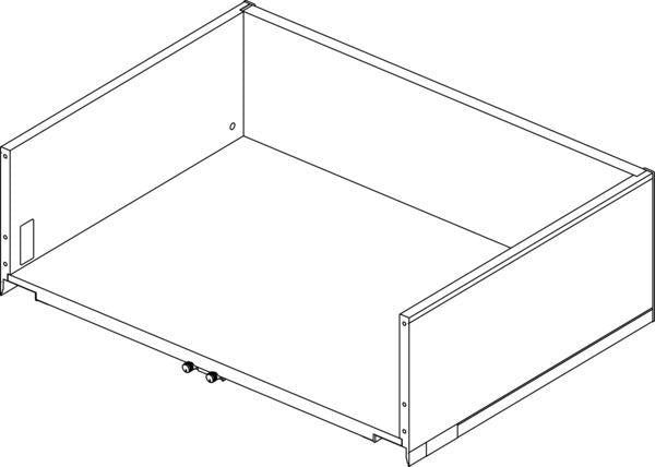 IDEAL STANDARD Conca Untere Schublade 60x50,5 cm Anthrazit matt lackiert