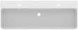 Ideal Standard Conca Doppelwaschtisch 1200 mm, 2 Hahnlöcher, ohne Überlauf, Weiß