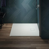 Ideal Standard Rechteck-Brausewanne Ultra Flat Evo 1000x900x35 mm Seidenweiß – Rutschhemmend, Flacher Einbau