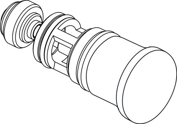 Ideal Standard IS Umschaltung komplett, AP Bade, Chrom – Ersatzteil für Badarmaturen