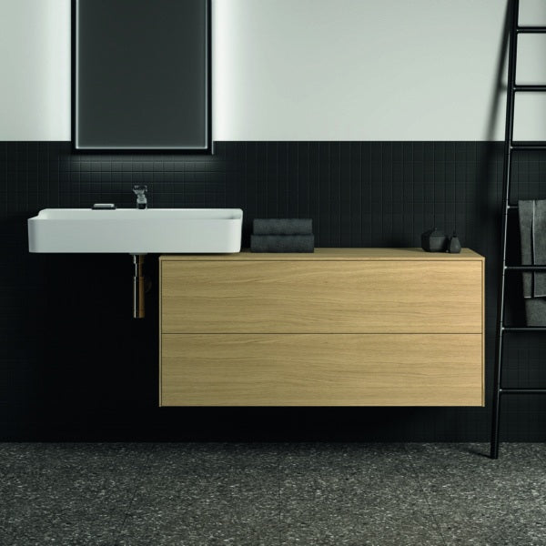 Ideal Standard WT-Unterschrank Conca 1202 mm, 2 Auszüge, Push-Open, Softclose, Weiß Matt