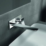 IDEAL STANDARD Conca Wand-Waschtischarmatur BS2 Brushed Gold eckige Rosette 220mm