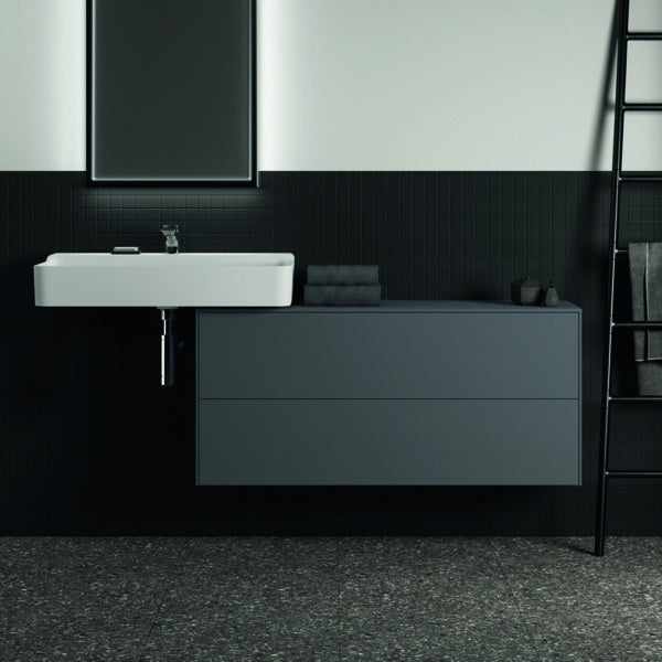 Ideal Standard WT-Unterschrank Conca, 2 Auszüge, ohne Ausschnitt, 1202x373x550 mm, Weiß