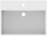 Ideal Standard Waschtisch Extra 615 mm, 1 Hahnloch, mit Überlauf, geschliffen Weiß