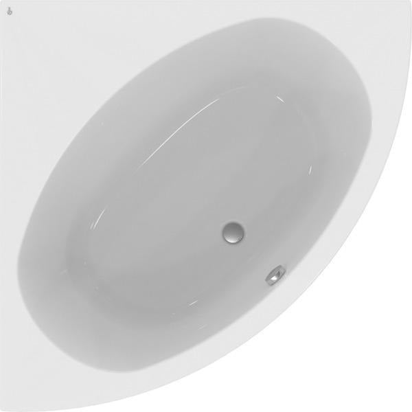 IDEAL STANDARD Eck-Badewanne Hotline Neu 1500x1500x465mm Weiß – Viertelkreis mit 2 Rückenschrägen
