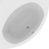 IDEAL STANDARD Eck-Badewanne Hotline Neu 1500x1500x465mm Weiß – Viertelkreis mit 2 Rückenschrägen