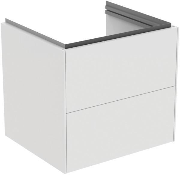 Ideal Standard Conca Waschtischunterbau 600 mm Weiß mit 2 Auszügen und Push-Open
