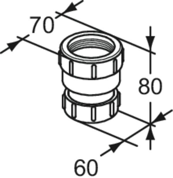 Ideal Standard IS Adapter 40-50 Sphero – Sanitär-Armaturen-Zubehör