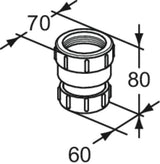 Ideal Standard IS Adapter 40-50 Sphero – Sanitär-Armaturen-Zubehör