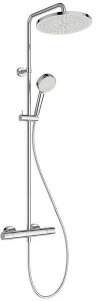 IDEAL STANDARD Duschsystem Ceratherm T25 N mit Thermostat, Kopf- und Handbrause, Chrom