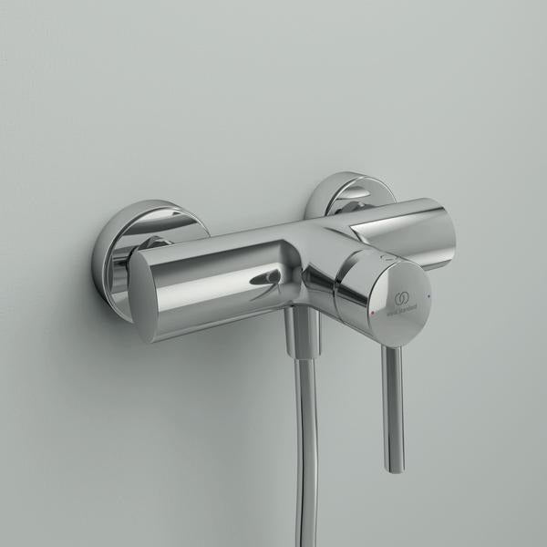 Ideal Standard Ceraline Brausearmatur AP Chrom – Wandmontage, keramische Kartusche