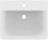 Ideal Standard Connect Cube Waschtisch 550x460mm, 1 Hahnloch, mit Überlauf, Weiß