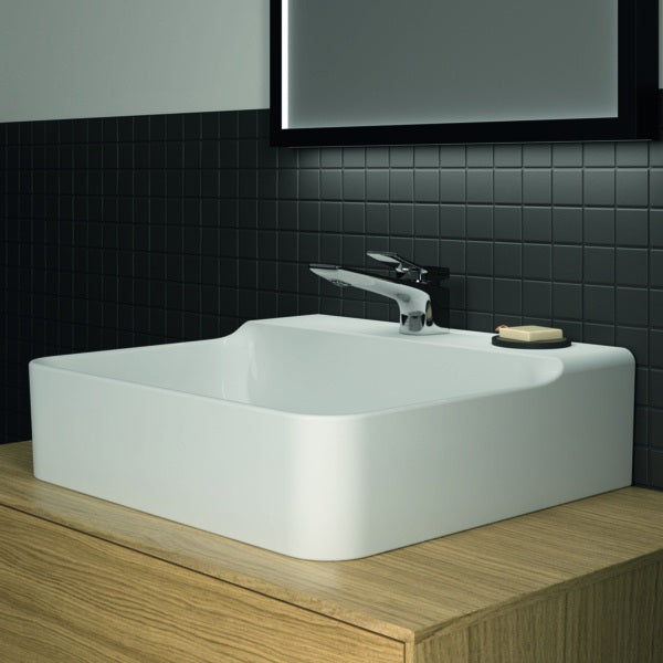 Ideal Standard Waschtisch Conca 500x450x145 mm, 1 Hahnloch, ohne Überlauf, Weiß