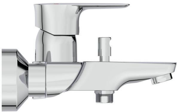 Ideal Standard Badearmatur Connect Air 174 mm Chrom – Wand-Aufputz Einhandhebelmischer