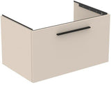 Ideal Standard i.life B Möbel-Set 200 cm – 2 Auszüge, 1 offenes Fach, Gr. Schwarz/Weiß matt