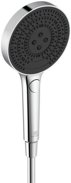 Ideal Standard Idealrain Solos Handbrause 130 mm, 3-Funktion, Chrom, Antikalk