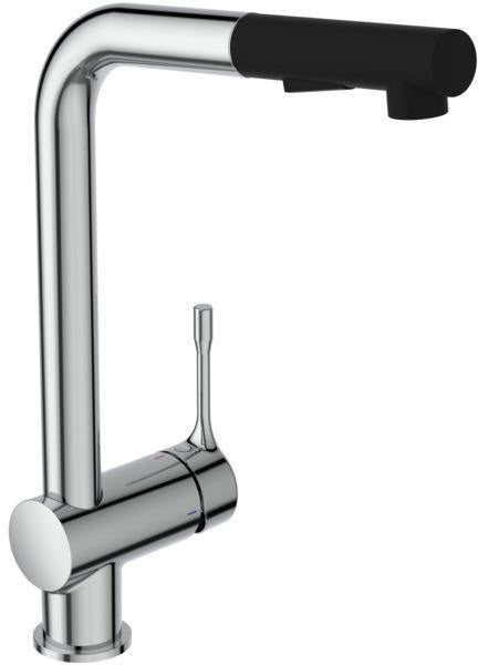 Ideal Standard Ceralook Küchenarmatur mit herausziehbarer Handbrause und hohem Auslauf, Chrom