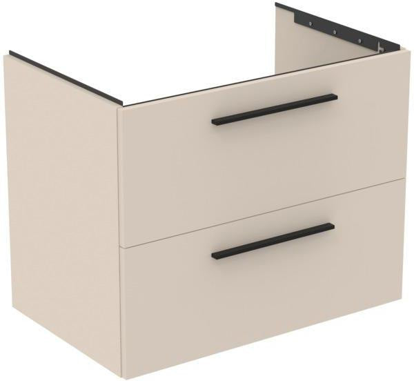 Ideal Standard i.life B Möbel-Set 120 cm – 2 Auszüge, 2 offene Fächer, Chrom/Weiß matt